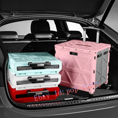 Car Boot On board Trolley Case High-Capacity Multi-function Storage Box 45L - Image 1 of 4