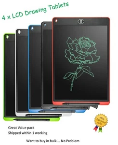 VIER 12" elektronische digitale LCD Schreiben Tablet Zeichenbrett Grafik Kinder Geschenk - Bild 1 von 2