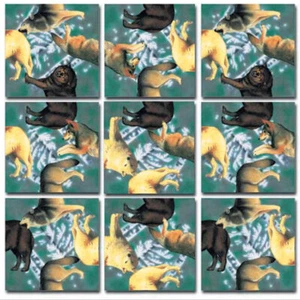 Wolves B. Dazzle Scramble Squares 9 Piece Puzzle - Picture 1 of 1