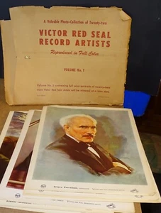 Victor Red Seal Record Artists 22 Color Prints in Original Envelope - Picture 1 of 10