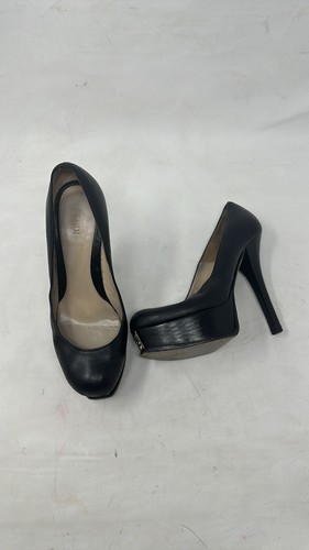 Fendi Decolette nappa nero plateau in pelle taglia 37