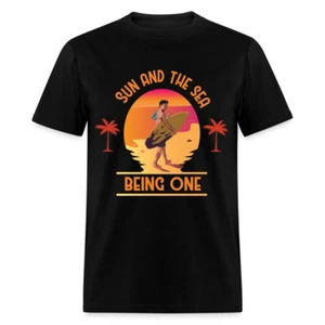 Sun and the Sea Being One shirt Ocean Beach Sunset Lover Surfing T-Shirt S-6XL - Picture 1 of 20