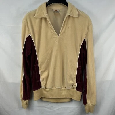 CHAQUETA JERSEY DE TERCIOPELO VINTAGE AÑOS 70 SÁBADOS EN CALIFORNIA TALLA M Foto 1 de 3