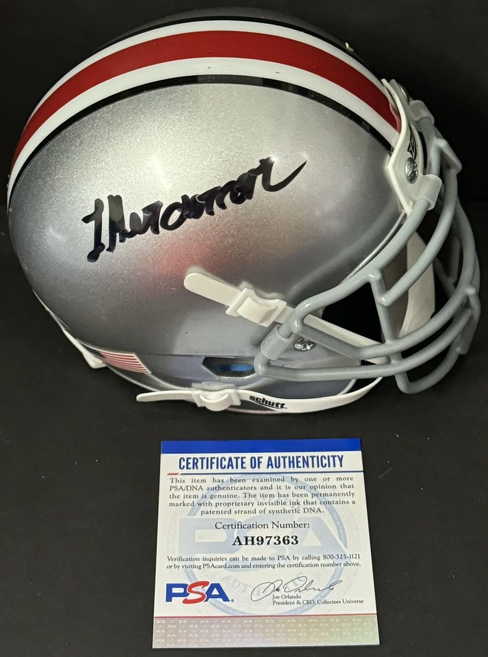 Treveyon Henderson Signed Autographed Ohio State Buckeyes Mini Helmet PSA/DNA - Image 1 of 1