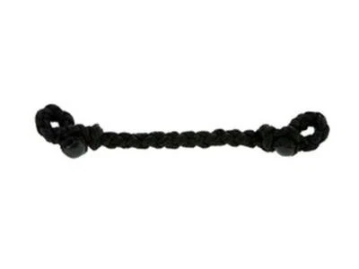 Formay 108999bk Slobber bar curb strap ,black nylon braid,western tack