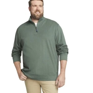 Izod Saltwater Big & Tall Men’s Relaxed Classic Quarter-Zip Pullover Sweater, LT - Picture 1 of 1