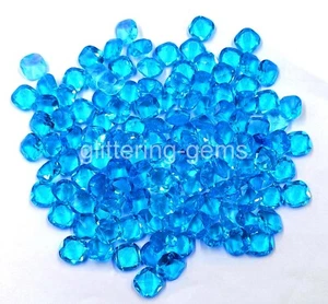 Sky-Blue Aquamarine Natural 10 mm Size Lot IGL Cushion Cut Loose Gemstone 25P - Picture 1 of 11