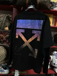 Off-White Virgil Abloh Degrade Arrows Long Sleeve Black Tee Shirt XLarge - Bild 1 von 21