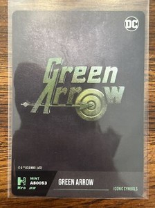 DC Hybrid Cards - Green Arrow - Iconic Symbol - Physical Only - Mint