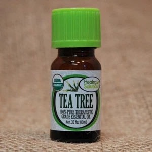 Healing Solutions Organic TEA TREE 10 mL Essential Oil NEW unopen FREE SHIP 24hr - Picture 1 of 2