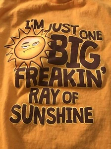 Big Ray Of Sunshine T Shirt Herren S Gelb - Bild 1 von 5
