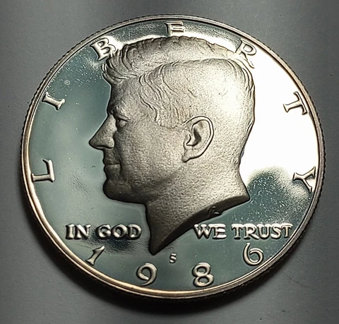 1986 S Kennedy Half Dollar Gem Deep Cameo (Fast Free Shipping W/Tracking) Cover
