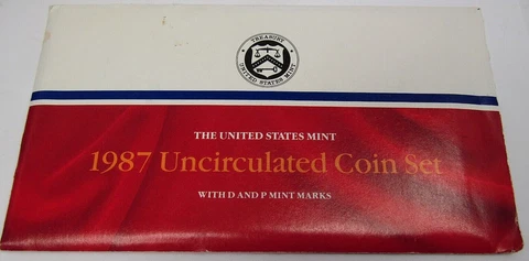 1987 United States Mint Uncirculated Coin Set Cover
