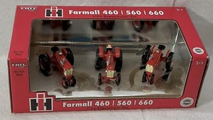 ERTL 1/64 IH Farmall 460, 560 & 660 Demonstrator Set New In Box - Picture 1 of 7