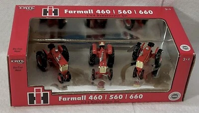 ERTL 1/64 IH Farmall 460, 560 & 660 Demonstrator Set New In Box - Image 1 of 4