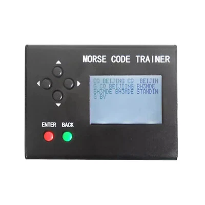 Morse Code Trainer Shortwave Radio Telegraph CW Key Learning Radio with Power US - Image 1 of 4
