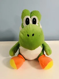20" Super Mario Brothers LARGE Green YOSHI Plush Toy PILLOW with Pocket - - Picture 1 of 5