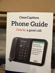 Clear Captions Blue Hearing Impaired Call Captioning Phone - Picture 1 of 3