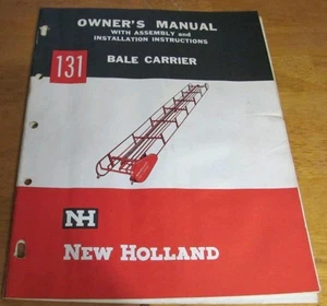 New Holland AO131 Manual del propietario con asamblea Portador de pacas Instrucciones 131 - Imagen 1 de 6