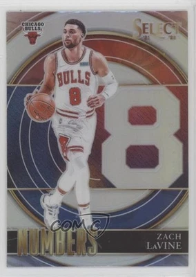 2021-22 Panini Select Select Numbers Silver Prizm Zach LaVine #39 - Image 1 of 2