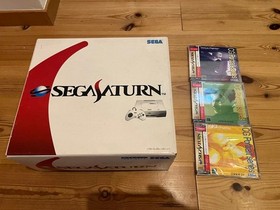 Sega Saturn Controller HST-0019 with 3 Unopened VFCG Games Bundle