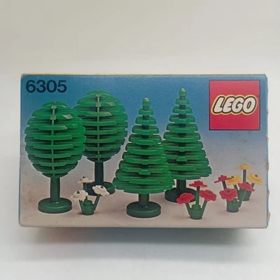 LEGO 6305  1980 Trees and Flowers LEGOLAND Town System  Lionel Kiddie City New - Image 1 of 4