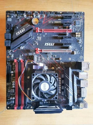 MSI B450 Gaming Plus Max Motherboard + AMD Athlon 3000G CPU + 8GB DDR4 2666 RAM - Immagine 1 di 4