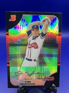 2005 Bowman Chrome Refractor Tim Hudson #128 - Picture 1 of 2