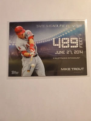 2015 Topps Update Series - Tapemeasure Blasts Mike Trout #TMB-5 - Image 1 of 2