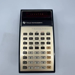 Texas Instruments TI Business Analyst-I Red LED Electronic Calculator Case 1970 - Picture 1 of 15