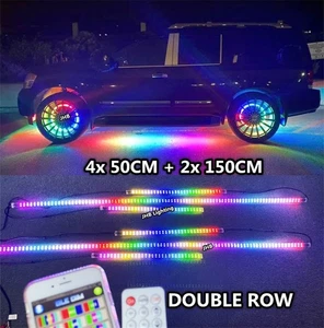 JHB 4x 50CM + 2x 150CM DOUBLE ROW CHASING FLOW LED Underglow Strips Lights KIT - Bild 1 von 20