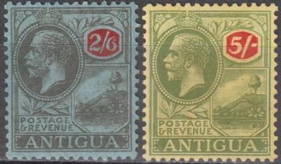 EDSROOM-21276 Antigua 61, 63 H 1922-7 WK3 George V CV$23.75 - Imagem 1 de 2