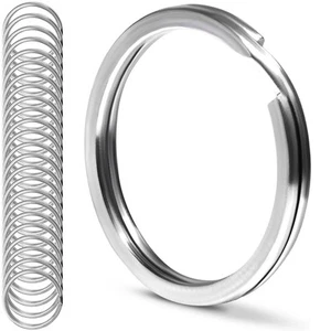 Crest 25 Stck. Chirurgischer und Marinequalität Edelstahl Split Ring für Schlüsselanhänger... - Bild 1 von 7
