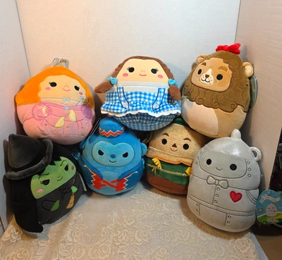 Squishmallows Conjunto Completo de 7 Mágico de Oz 8” Pelúcia Novo com etiquetas Lote Squishmallow - Imagem 1 de 4
