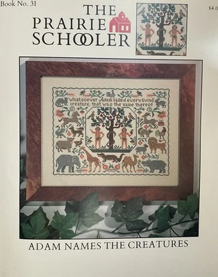 The Prairie Schooler Cross Stitch  Chart Adam Names The Creatures Thread New - Image 1 of 3