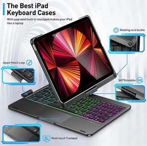 Magic Keyboard For iPad Pro 12.9 2021 5th Generation Touchpad Black - Picture 1 of 3