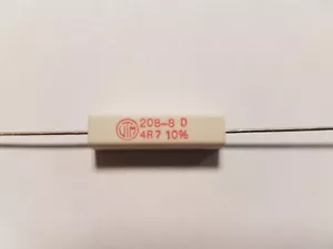 5x Drahtwiderstand Resistor 4,7 Ohm 5W 10% VITROHM KH208-810B4R7 Keramik - Bild 1 von 1