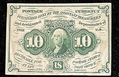FR1242~1st issue 10¢ Postage Currency Fractional ~Bright Crisp Uncirculated Note - Image 1 of 4