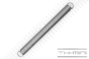 Zug-Feder 2,5mm Haken Öse 20x211mm 21,2kg Spiral Edel-stahl rostfrei Metall - Bild 1 von 1