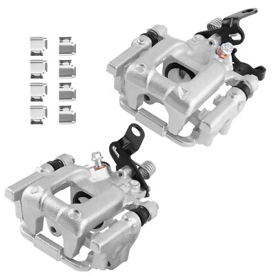 Par de pinzas de freno traseras (2) con soporte para Volkswagen Passat 2012-15 Golf 2010-14 Foto 1 de 4