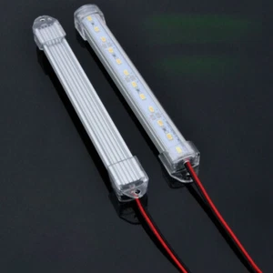 2x LED SMD Strip Grill Car Light Hard Rigid Lamp Tube Aquarium Showcase DC 12V - Picture 1 of 13