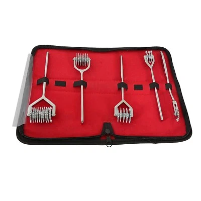 PRECISE CANADA 5 Neuro Wartenberg Wheel - Strong Sensation Pinwheel 1,3,5,7, 10 Head With Case