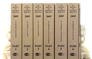 ACI MANUAL OF CONCRETE PRACTICE [2005] Book Set | 6 Parts + Index *LIKE A NEW* - Picture 1 of 4