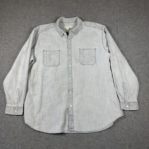 The Territory Ahead Button Down Shirt Mens 2XL XXL Light Gray Textured - Picture 1 of 9