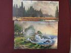 Thomas Kinkade  Yosemite Meadow, Seaside Heaven Postcards (2)