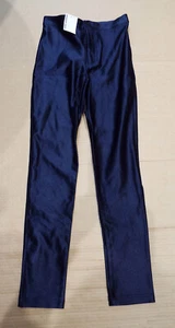 *NEW* American Apparel Disco Pants - Navy Blue - Size S -Shiny Lycra Spandex - Picture 1 of 12