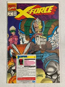Cómics de Marvel X-Force #1B 1991 primera serie en muy buen estado+/nuevo con tarjeta Deadpool primera edición - Imagen 1 de 1