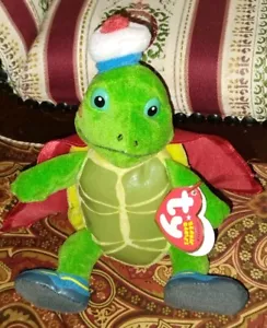 Ty Beanie Baby Tuck the Turtle Nick Jr. Wonder Pets School Pet Cartoon Toy New A - Picture 1 of 7