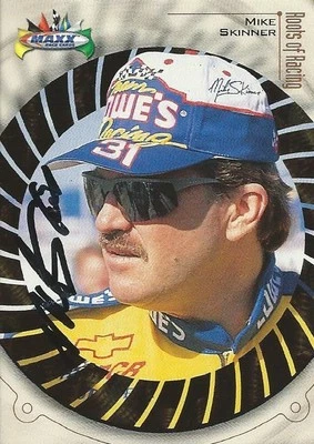 Tarjeta coleccionable con foto de Mike Skinner firmada autografiada 1999 Maxx Racing NASCAR #60 Foto 1 de 2