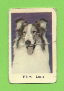 1965 Dutch Gum Card HB #97 Lassie